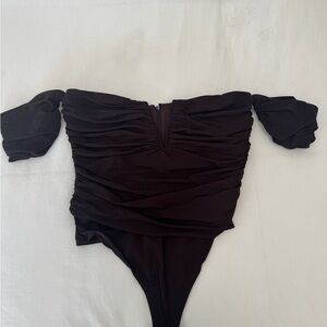Cami NYC Clove Ruched bodysuit